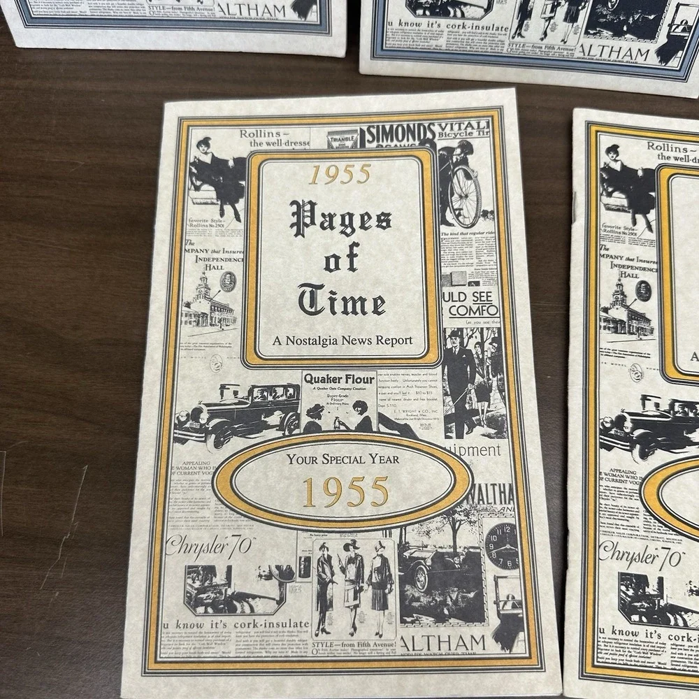 7 Year Pages Of Time Nostalgia News Report Booklet 1903,‎ 07, 32, 33, 55, 58, 63